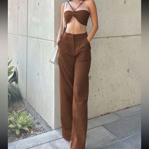 Princess Polly Pants - Princess Polly Elana Set 🤎
